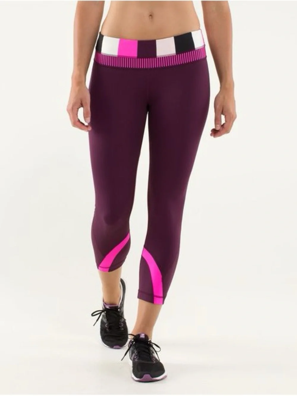🔥 Lululemon Run Inspire Crop II Leggings Size 4 - Picture 1 of 10